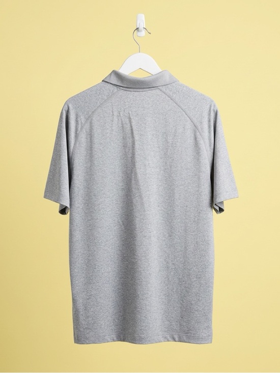 Fabletics Heather Grey Performance Polo - Picture 2 of 5